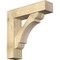 Ekena Millwork Olympic Block Rough Sawn Bracket w/ Offset Brace, Douglas Fir, 8"W x 32"D x 32"H BKT0806X32X32OLY05RDF - alternate 1
